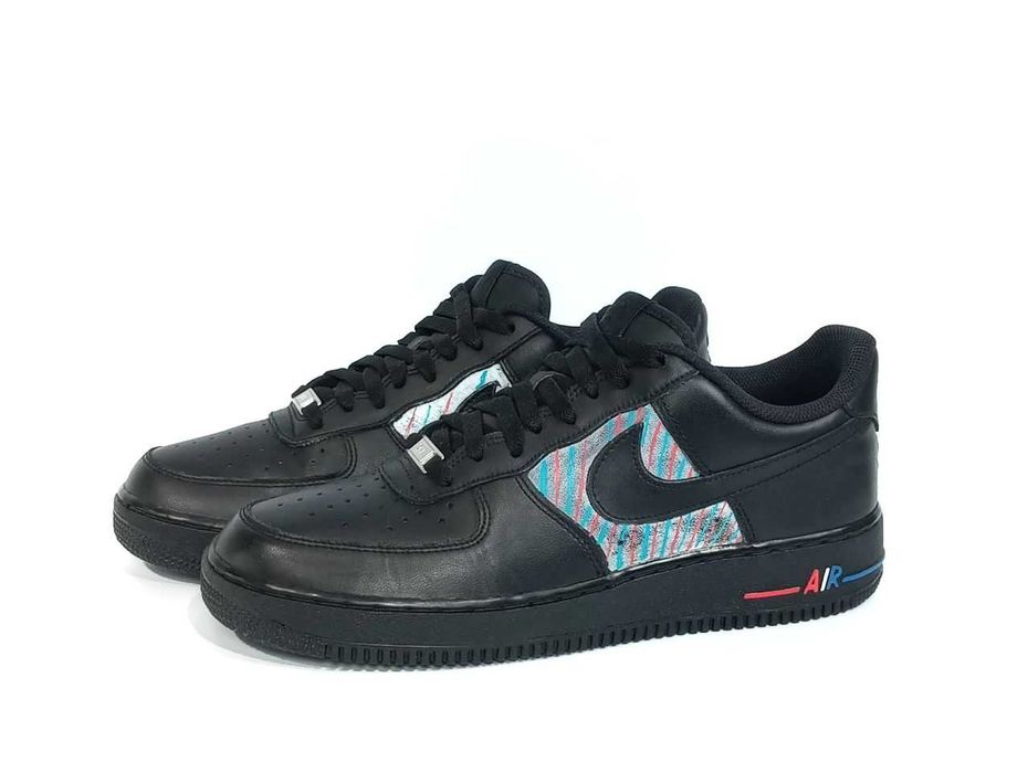 Кожаные кроссовки Nike Air Force 1 '07 Black Оригинал