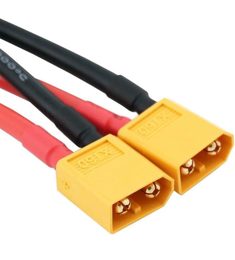 Cabo de conector de bateria em paralelo divisor duplo de extensão em Y