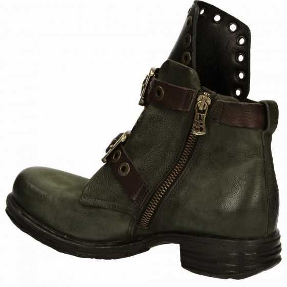 Botki VENEZIA Oli skórzane khaki zielone linia premium AirStep  40