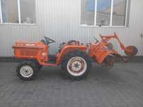 Japoński Traktor ciągnik Kubota Bulltra B1-16 4x4 + glebogryzarka 16KM