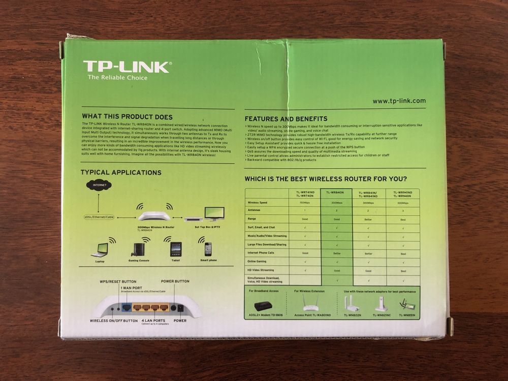 Router TP-LINK TL-WR840N