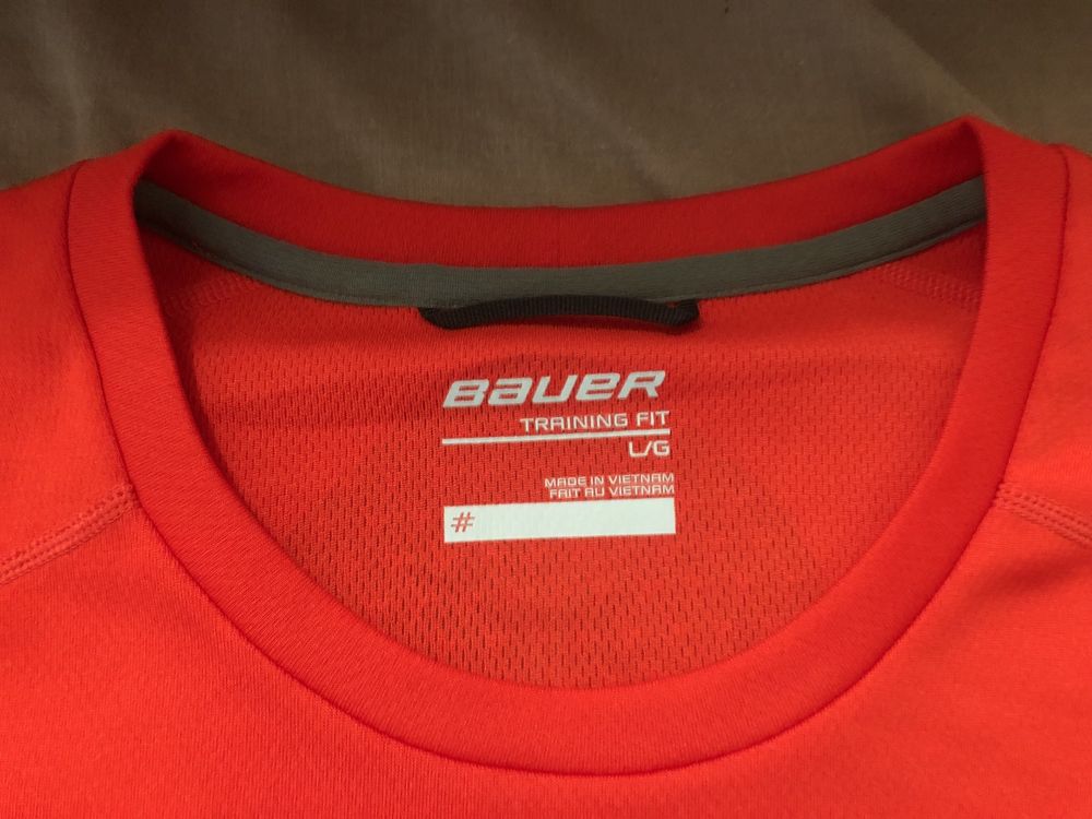 Оригинал спортивная хоккейная кофта,лонгслив Bauer Hockey Training Fit