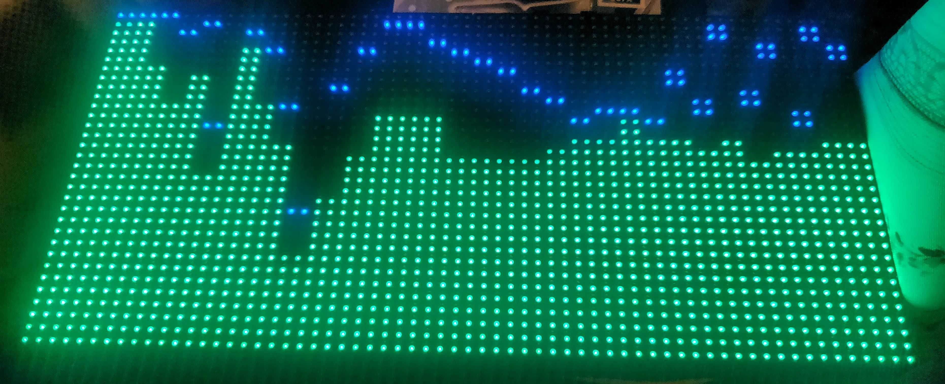 Display Bg LEDs RGB de Espectro Musical Controlado por Som