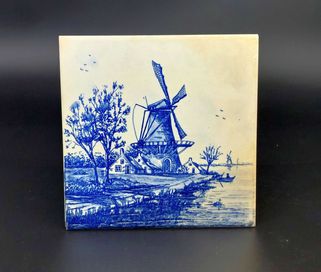 Płytka ceramiczna Wiatraki Delft 15x15cm kolekcje vintage