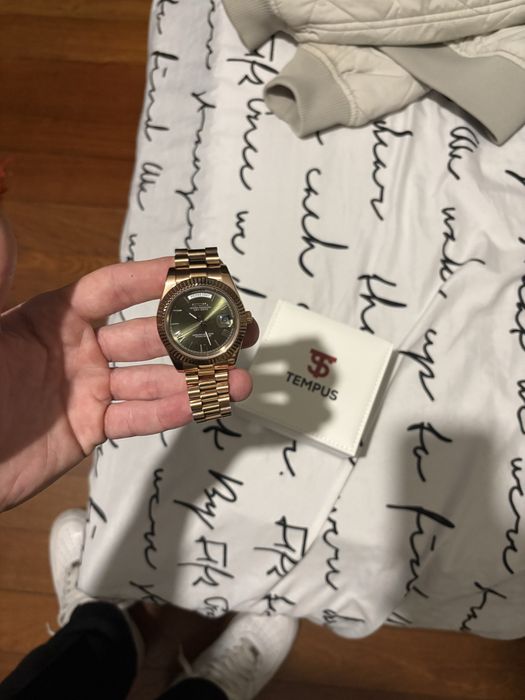 Seiko mod day date olive