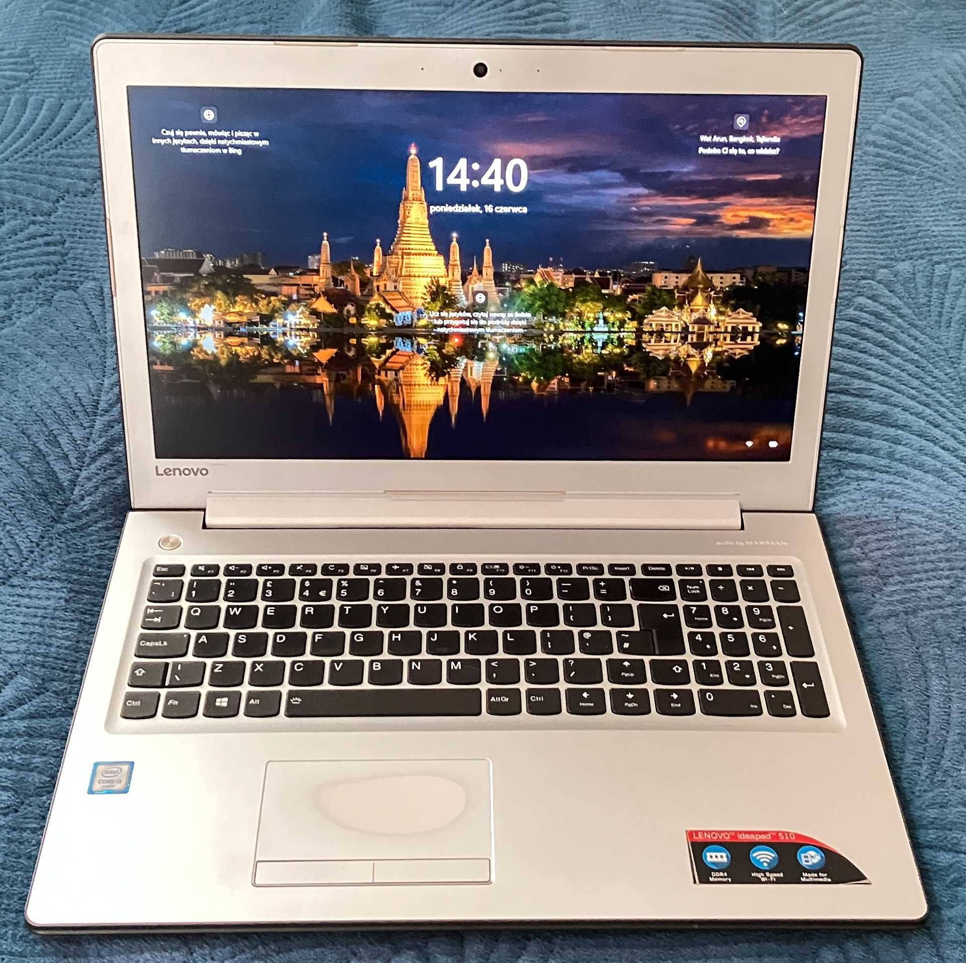Laptop Lenovo Ideapad 510-15ISK 15,6" i3-6100W, 8GB DDR4 256GB SSD BOX