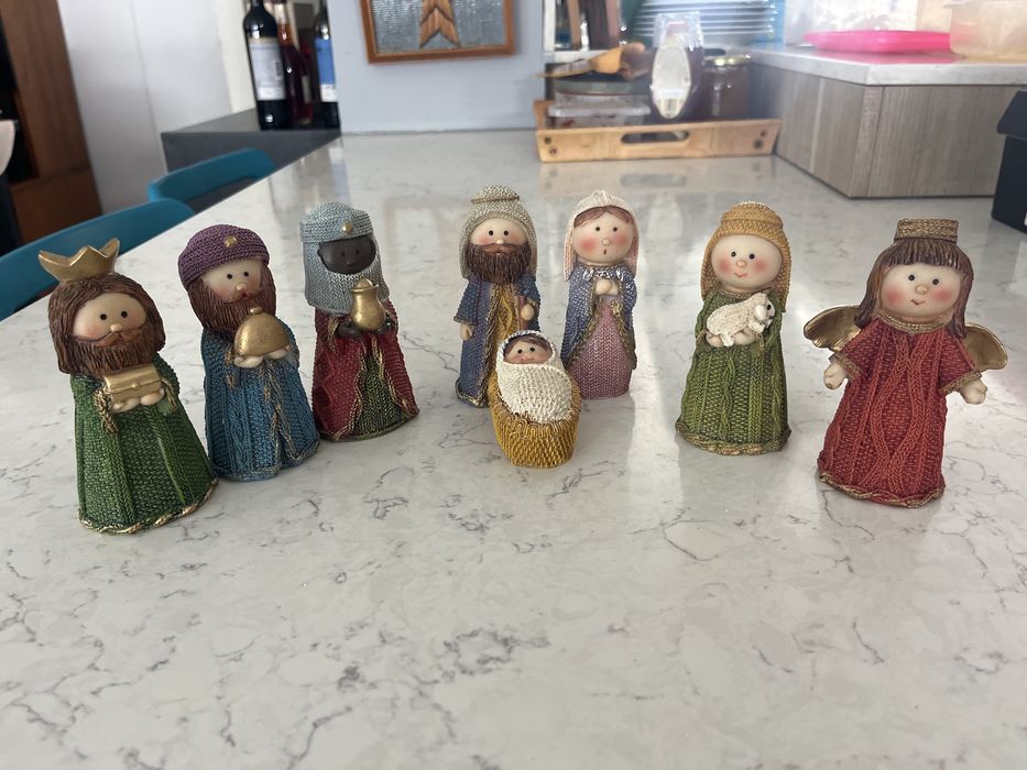 Presépio trabalhado em madeira