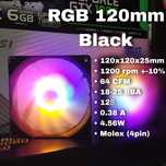 Корпусний Кулер Вентилятор 120mm RGB Охолодження для ПК Чорний/Білий