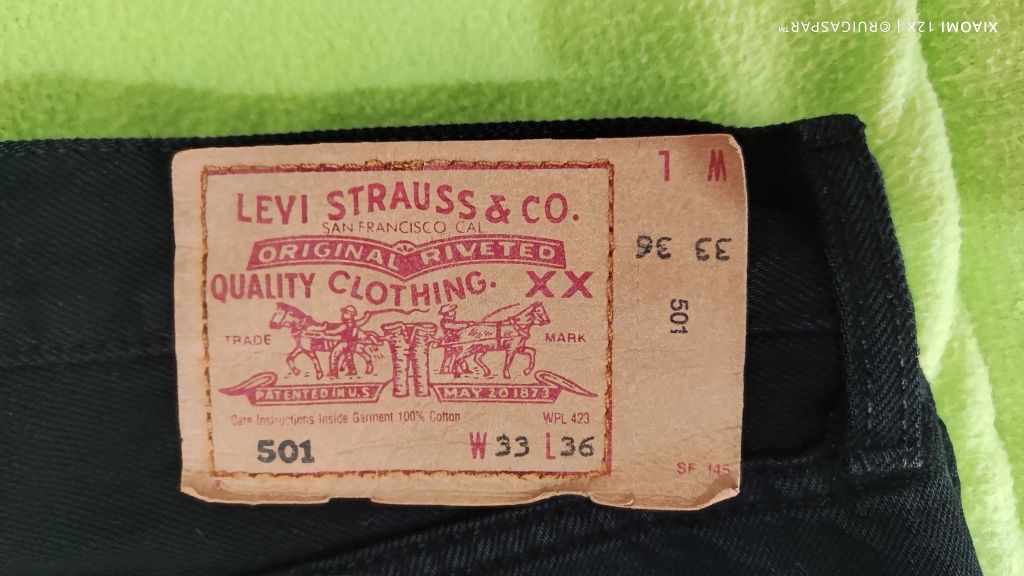 Calças Levi`s Strauss 501 W33 L36