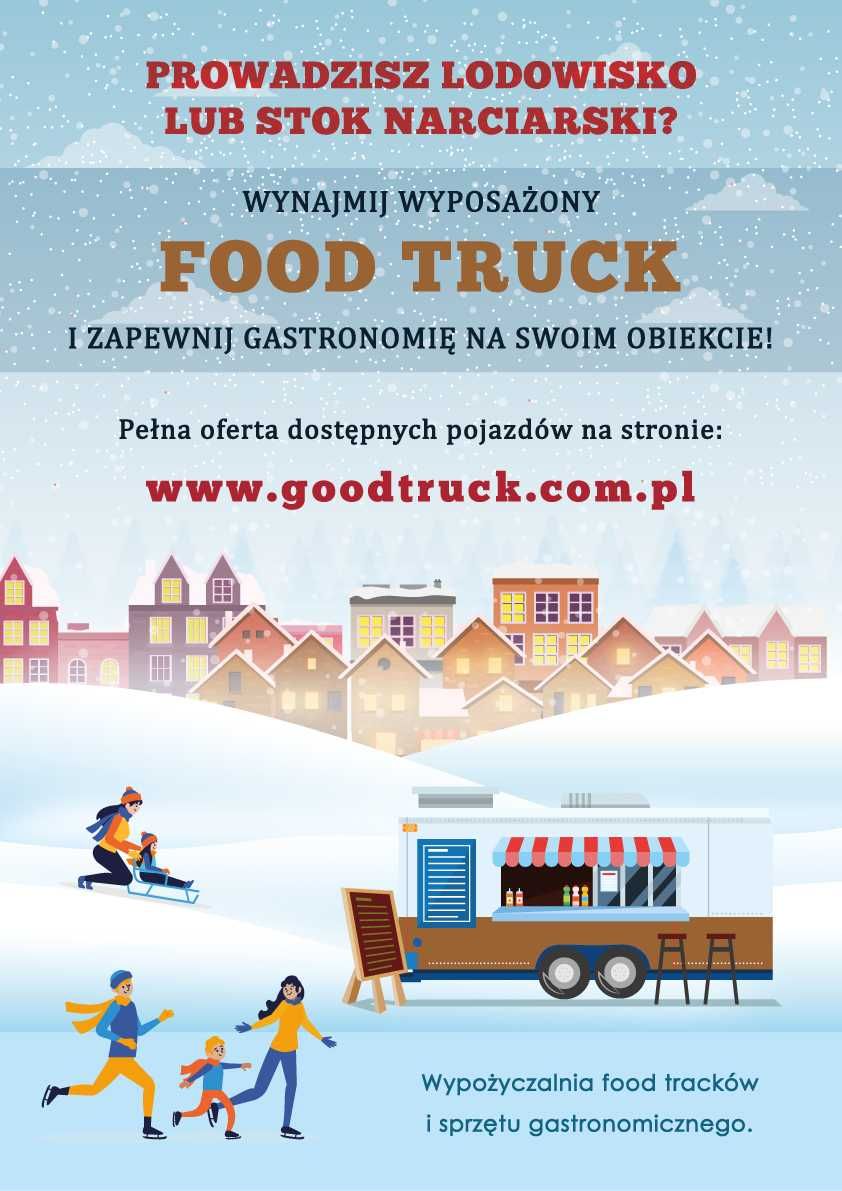 Przyczepa Gastronomiczna do wynajęcia 3,5m Pizza Burger Food Truck