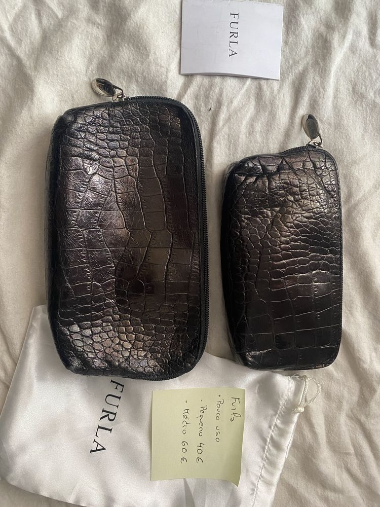 Bolsas Furla tipo necessaire de 2 tamanhos