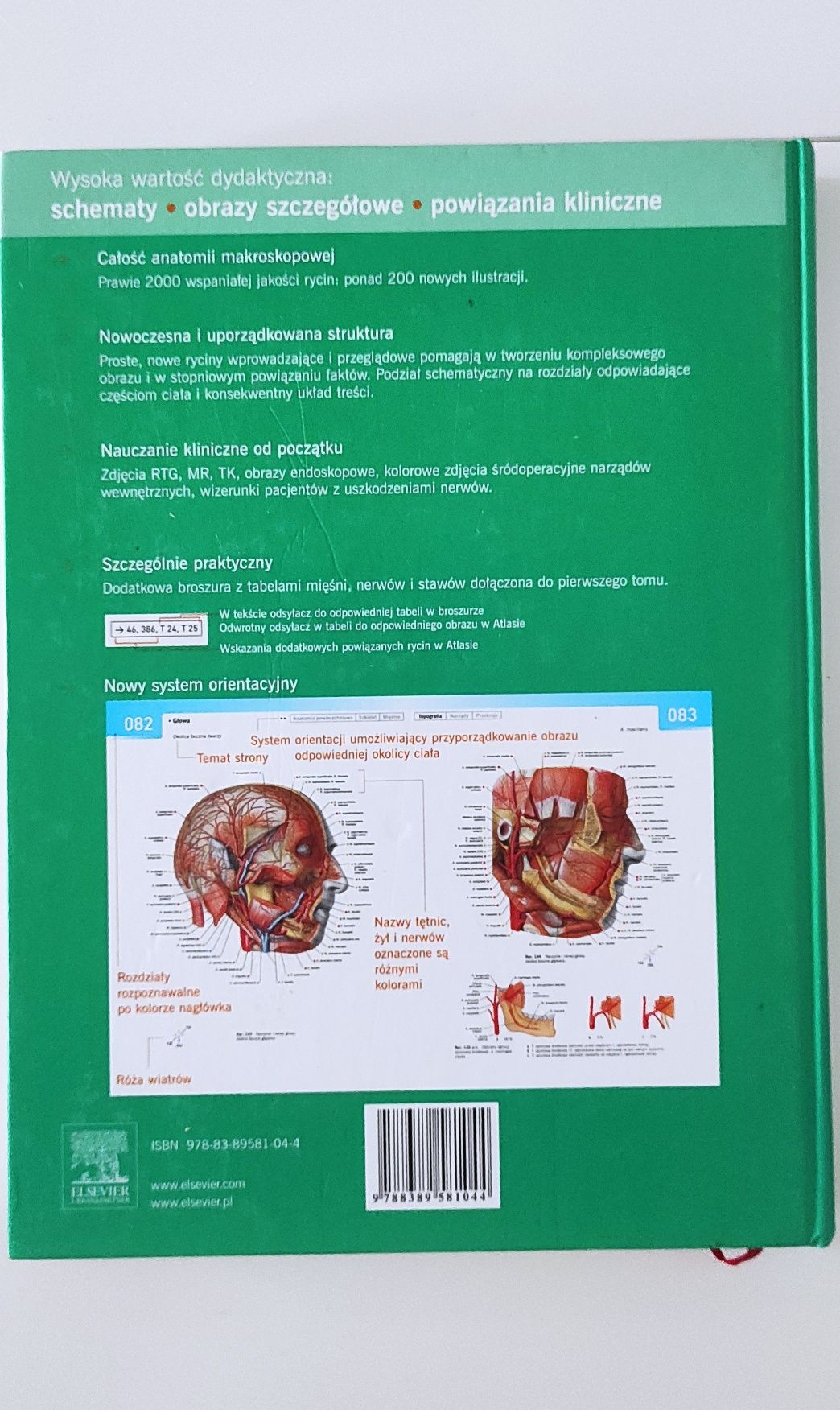 Sobotta Atlas anatomii człowieka. Tom 1, stan bardzo dobry