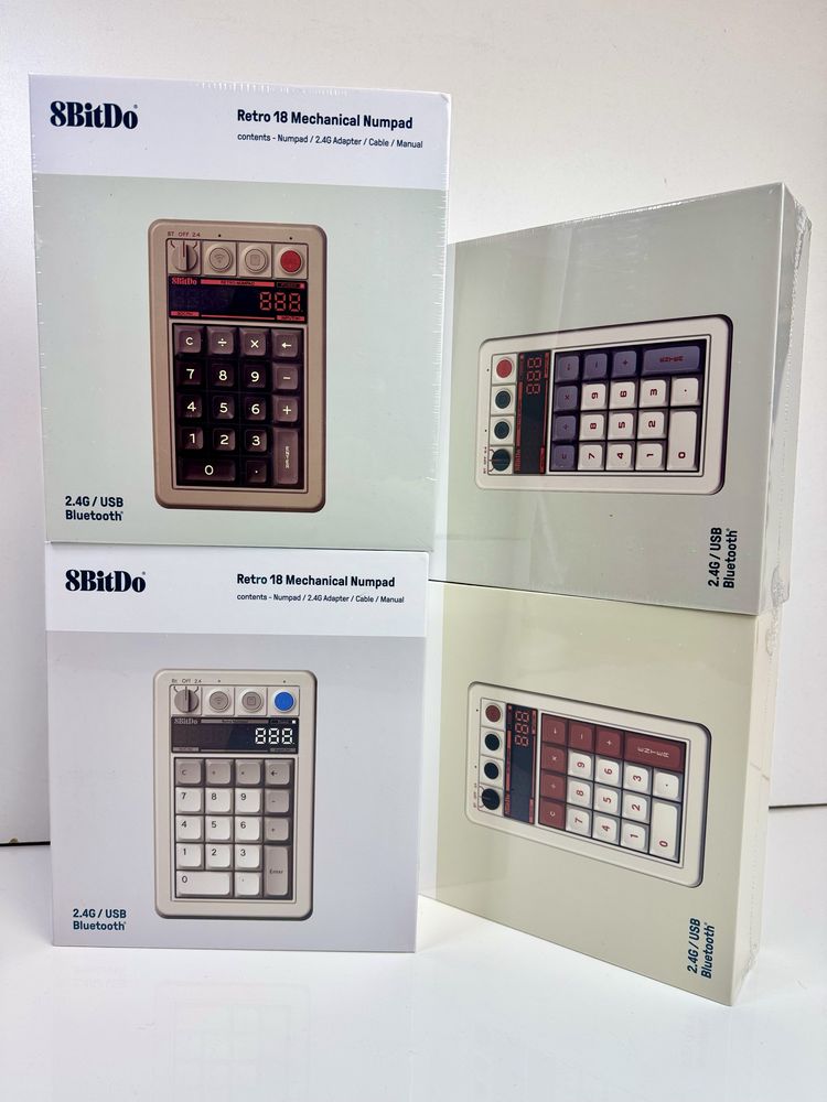 Механічна цифрова клавіатура калькулятор 8BitDo Retro 18 Bluetooth 2.4