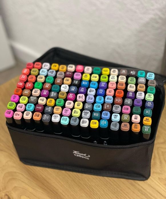 Набір маркерів скетч фломастери 36 ,48 шт, 60шт, 80, 120, 168 , 262