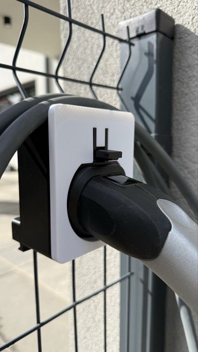 Type2 EV uchyt ścienny na wtyczke do kabla do ladowark wraz z uchwytem
