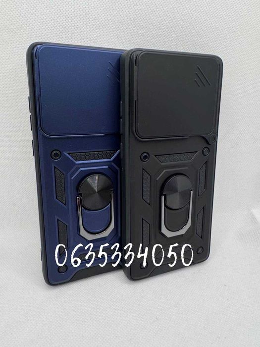 Чехол бампер для Motorola Edge 60 Fusion с кольцом под магнит