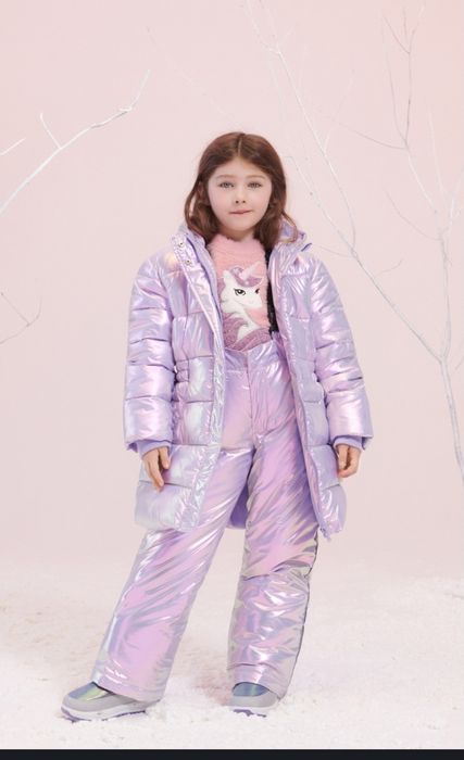 Костюм пальто и комбинезон зимний размер 122 -128