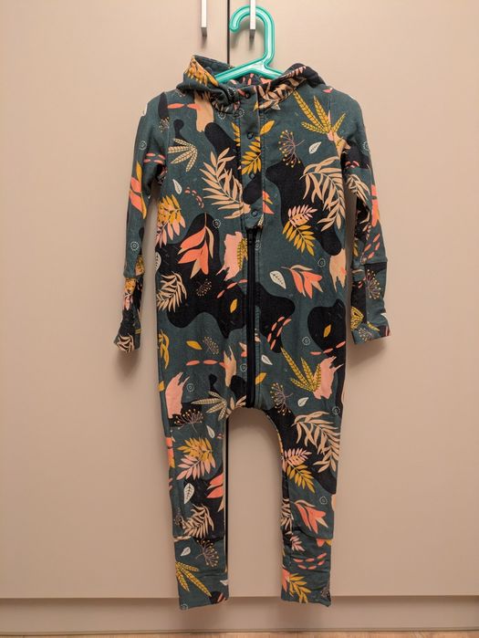 Rozmiar 86-98 Rośnij Pieknie rampers ocieplany z kapturem