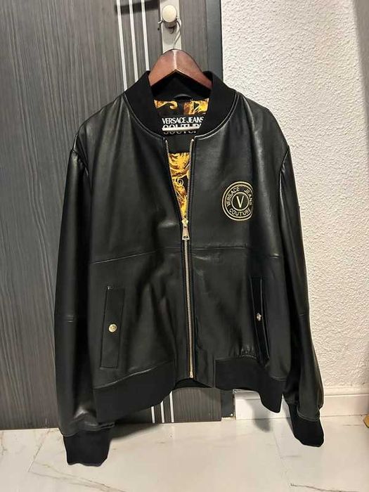 Versace Kurtka Skórzana Gold Edition