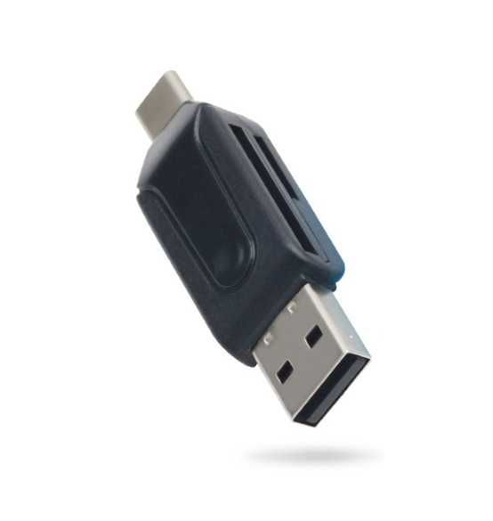 OTG перхідник картрідер Type-C Micro USB 4IN 1