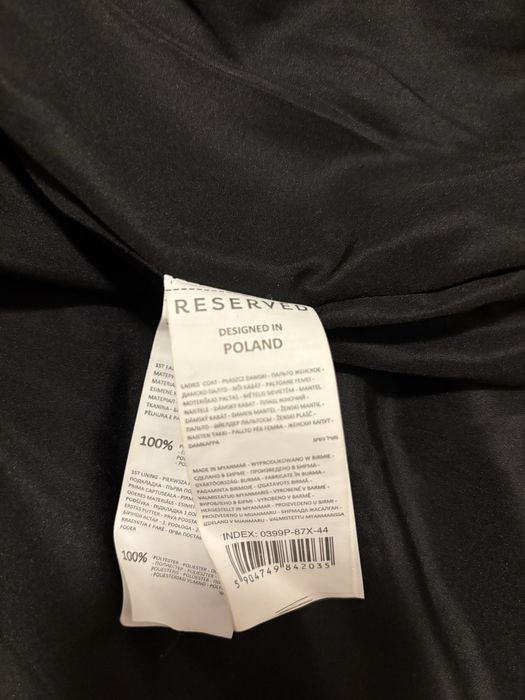 Płaszcz zimowy Reserved rozmiar 44