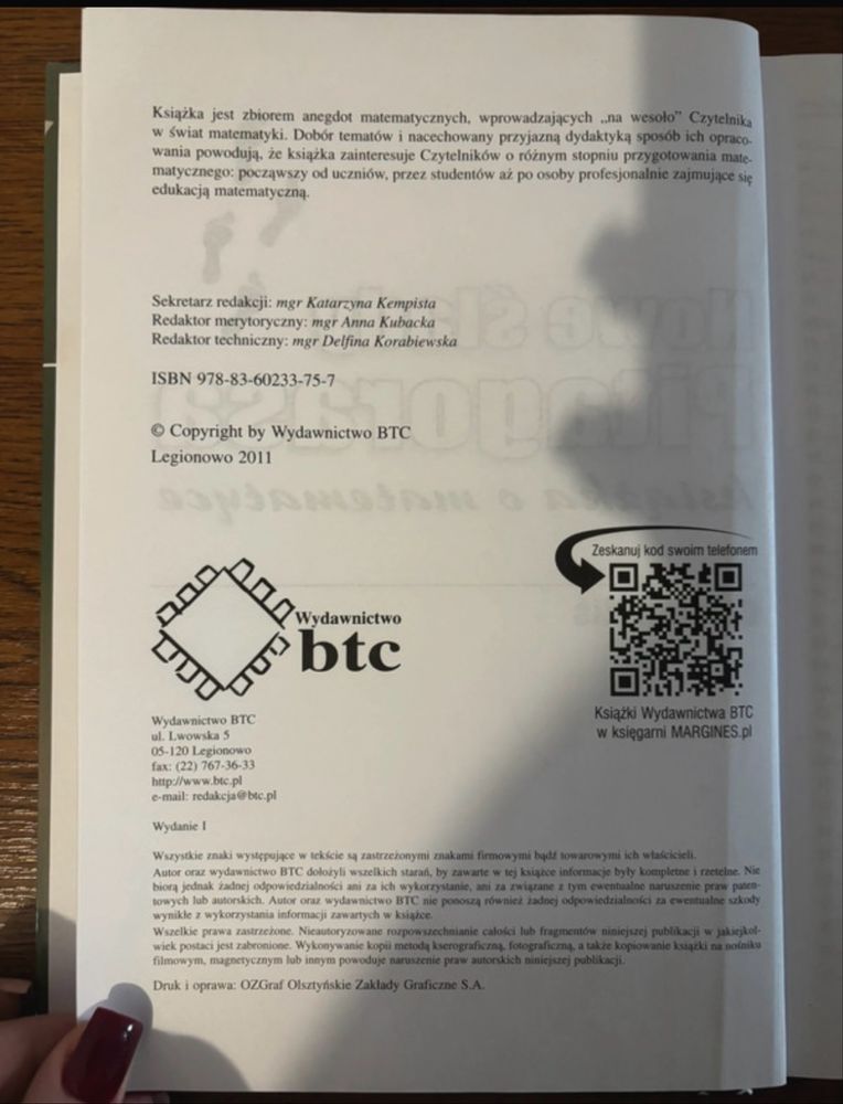 Książka „Nowe ślady Pitagorasa”