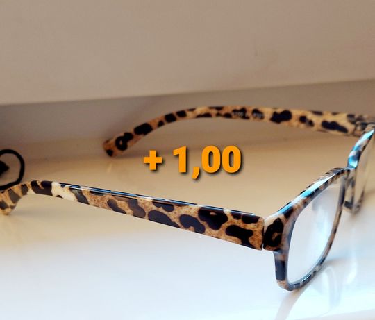 Okulary+1,00 do czytania i chodzenia"jaguar"CnB