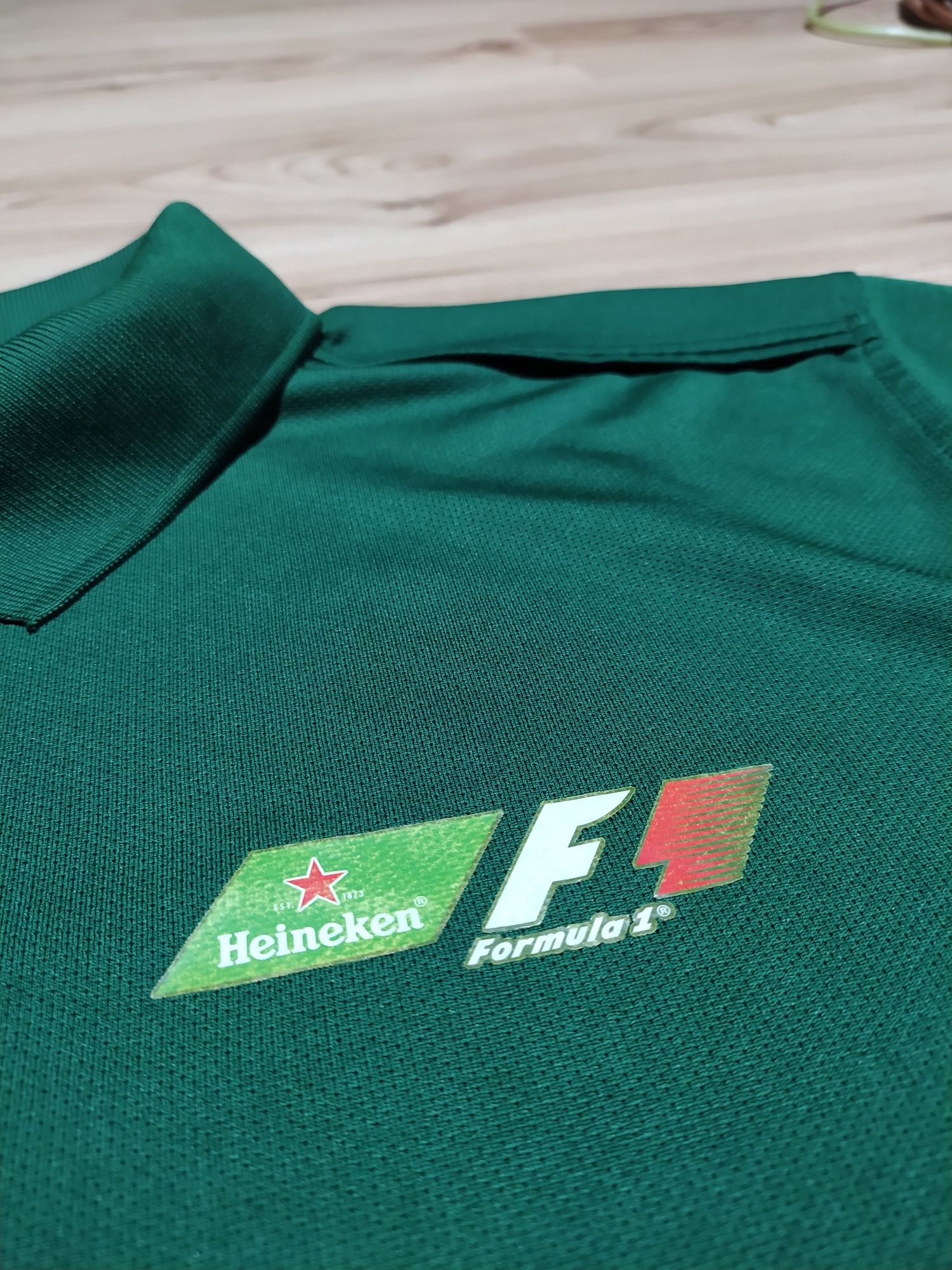 Ciemnozielona Koszulka Polo Heineken F1 Formula 1