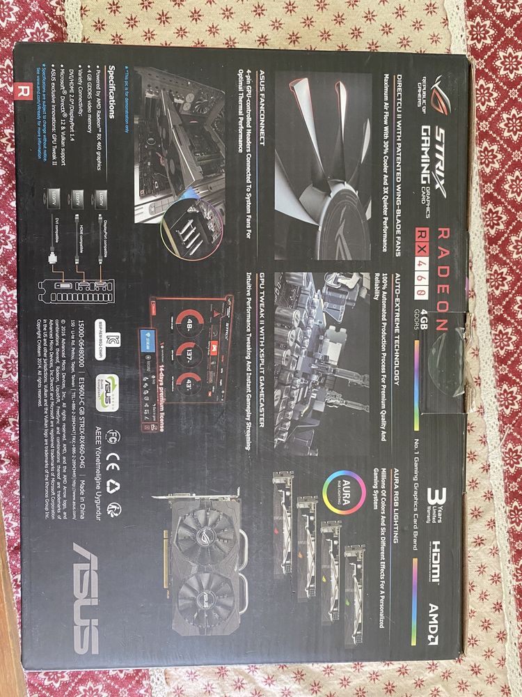 Відеокарта Asus RX 460 4 Gb strix gaming