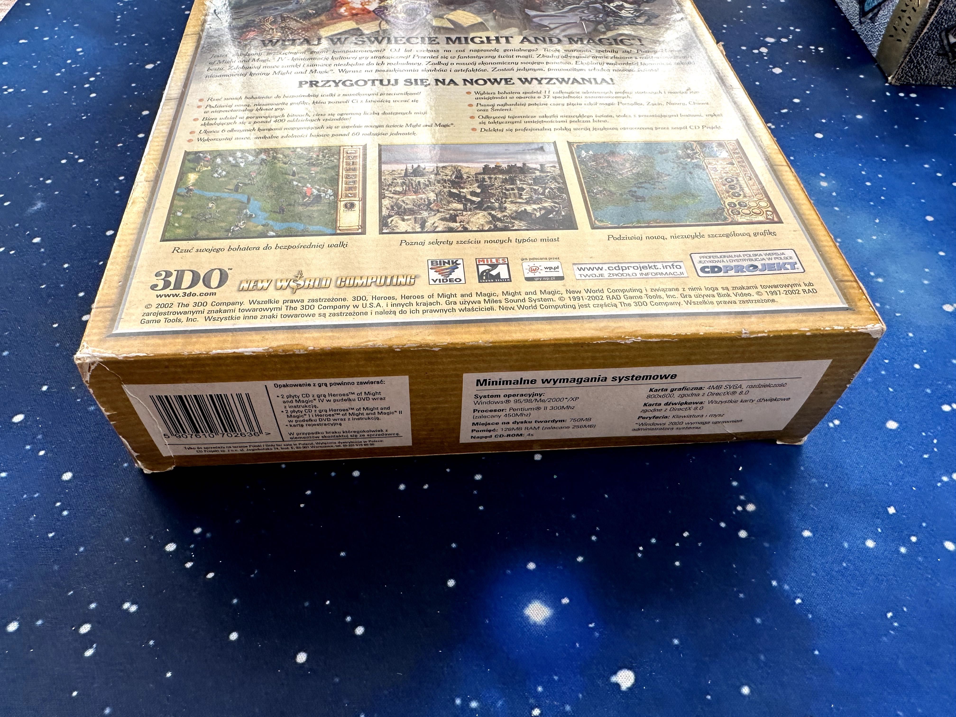 Heroes of Might & Magic 4 BIG BOX premierowe wydanie