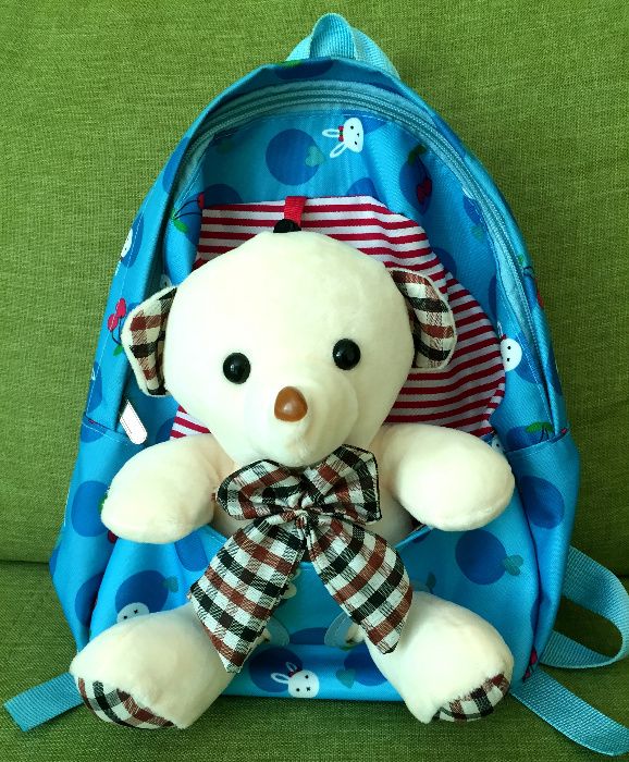 Рюкзак детский с игрушкой "Мишка"
