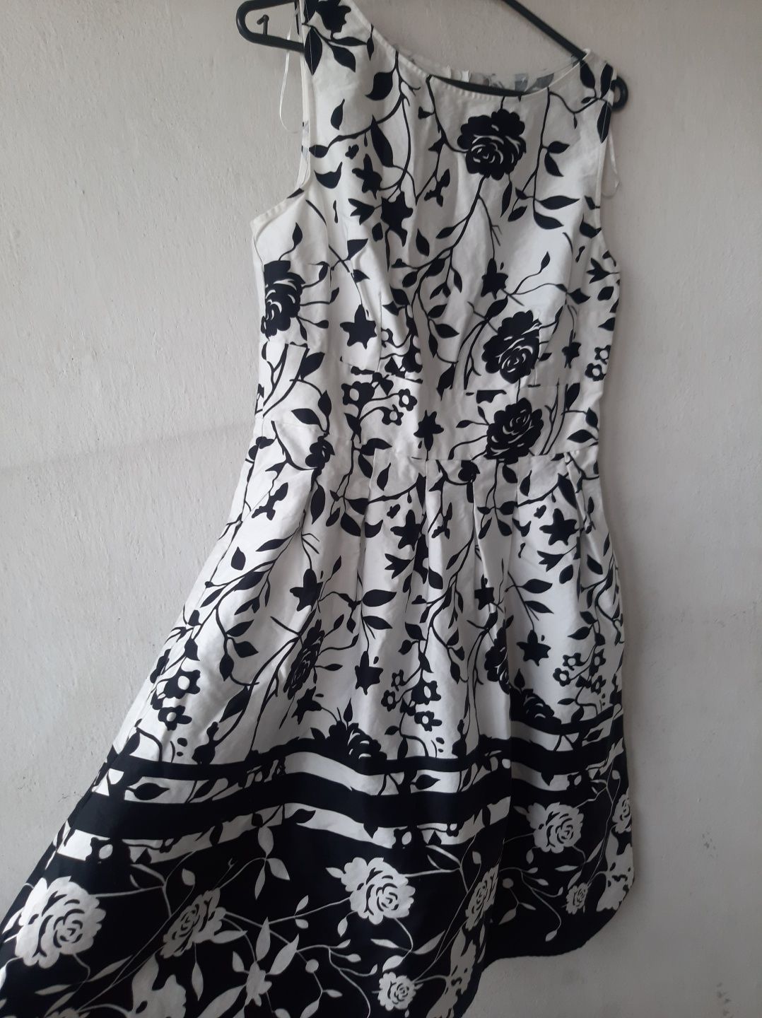 Fajna sukienka wizytowa z bawełny, elegancka, jak nowa! L/40 Orsay