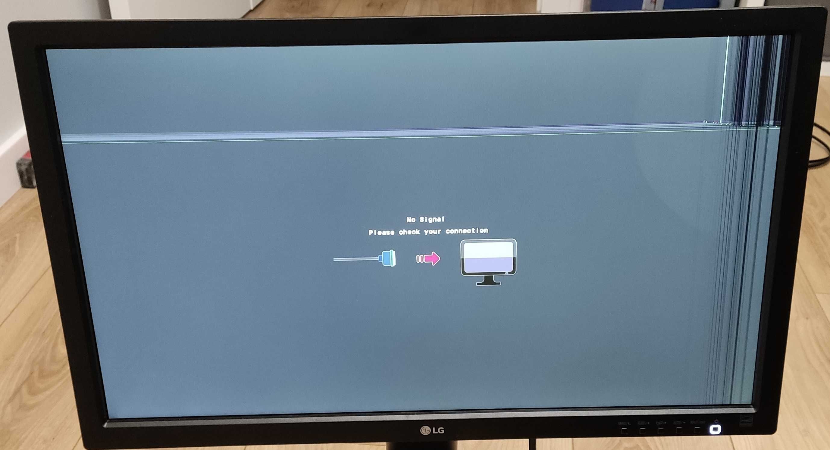 Monitor LG 24MB35PM-B ~ 24" CALE ~ 1920x1080 ~ DVI ~ D-SUB / na czesci