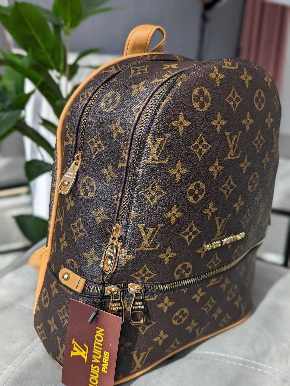 Рюкзак жіночий женский Louis Vuitton Spring LUX коричневий