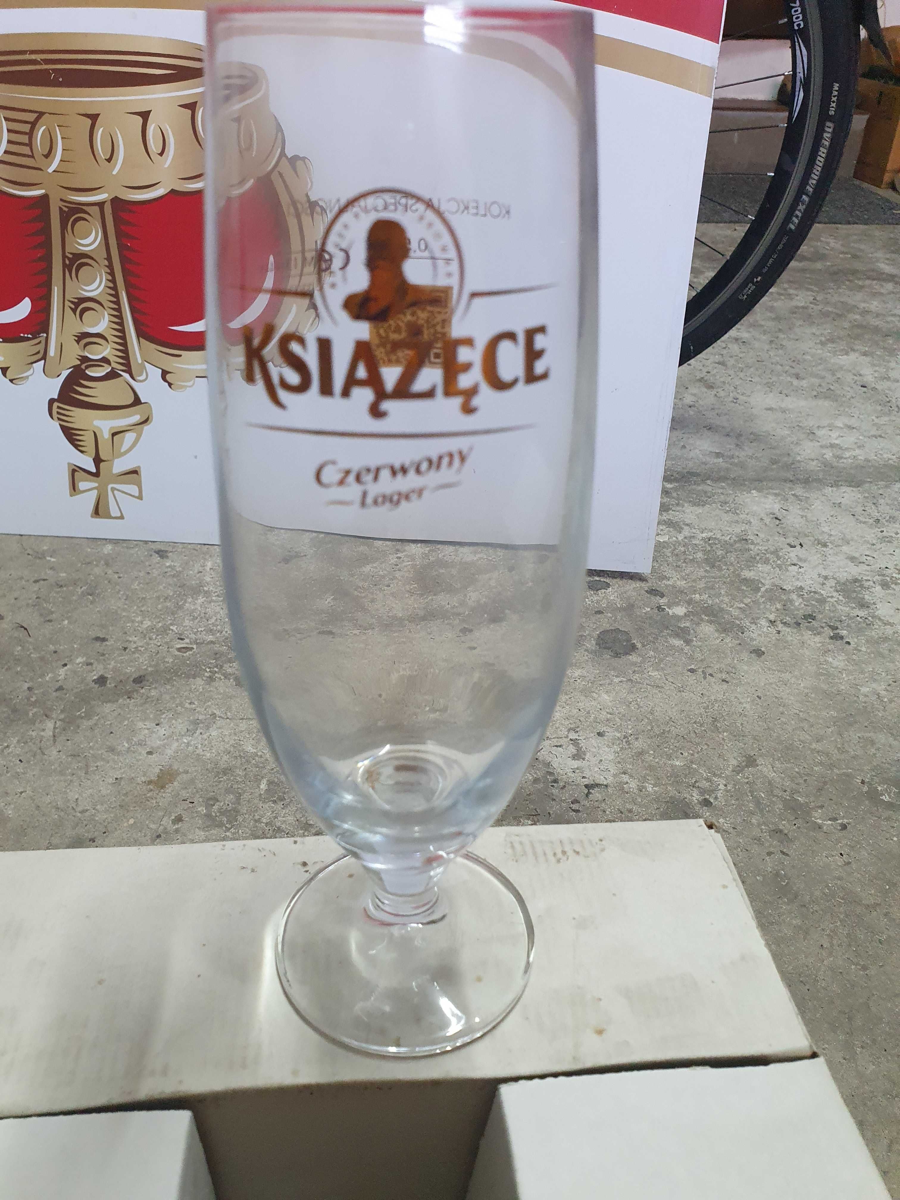 szklanki pokale Książęce czerwony lager 0.5L