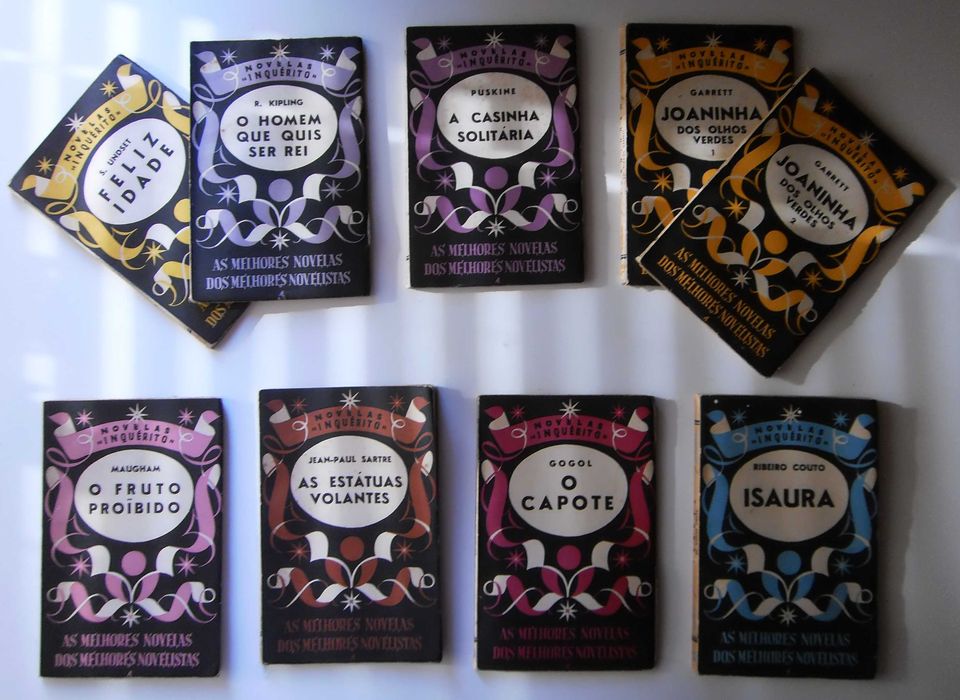 Alfarrabismo Anos 40: Novelas "INQUÉRITO" Lote 8 vols./ ou Avulso