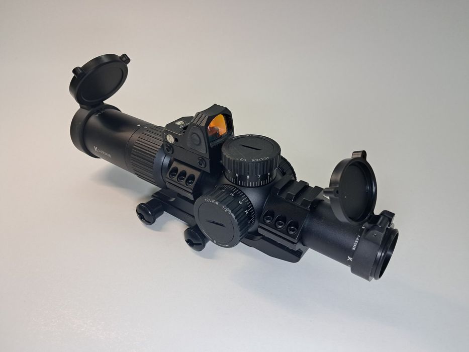 Оптичний приціл з коліматором KARRINA ED-MAX 1-6x24 IR SFP