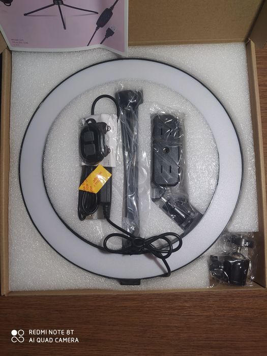Nowa LED lampa pierścieniowa z pilotem USB