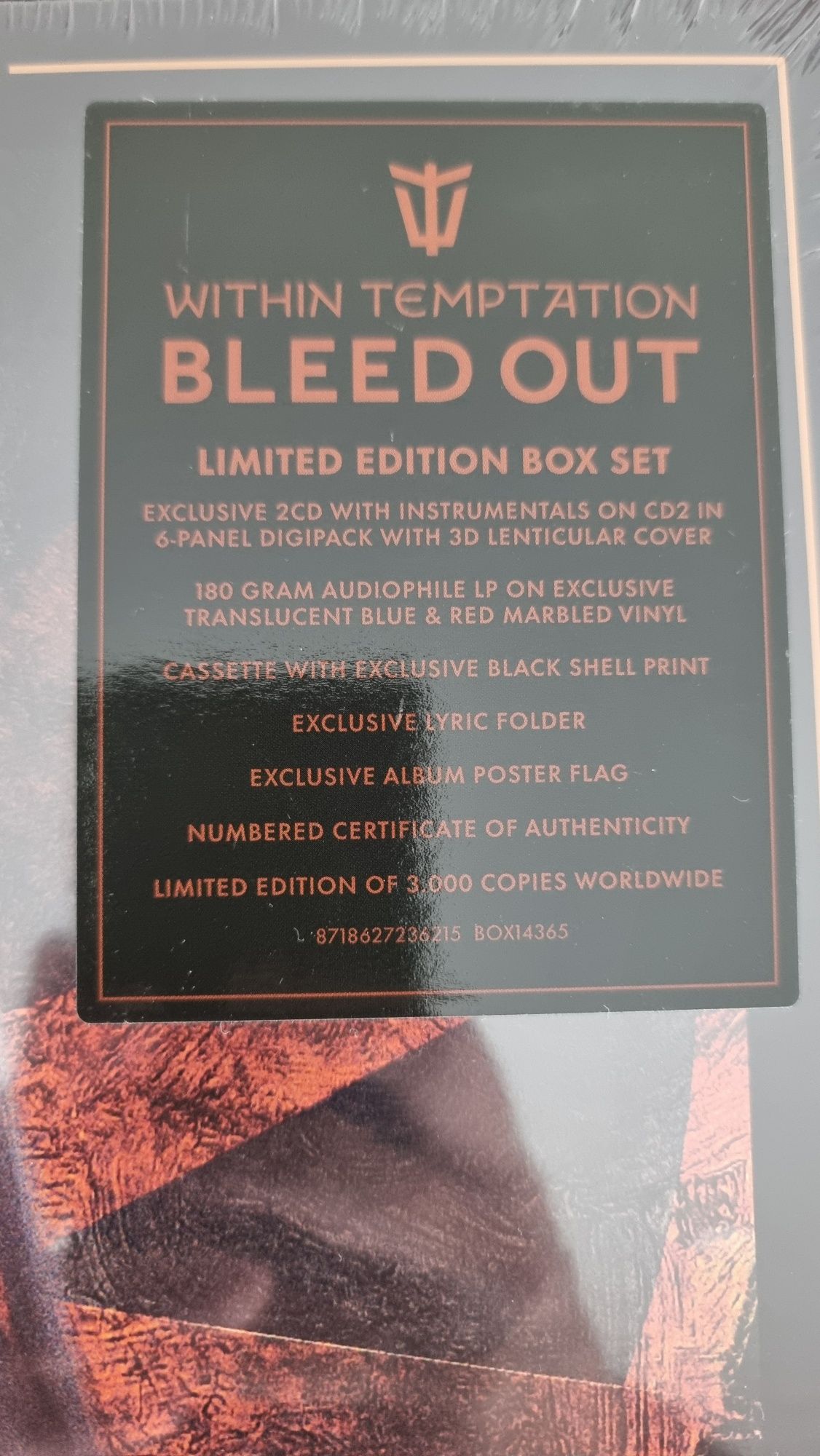 Within Temptation Bleed Out Limited Edition Box Set