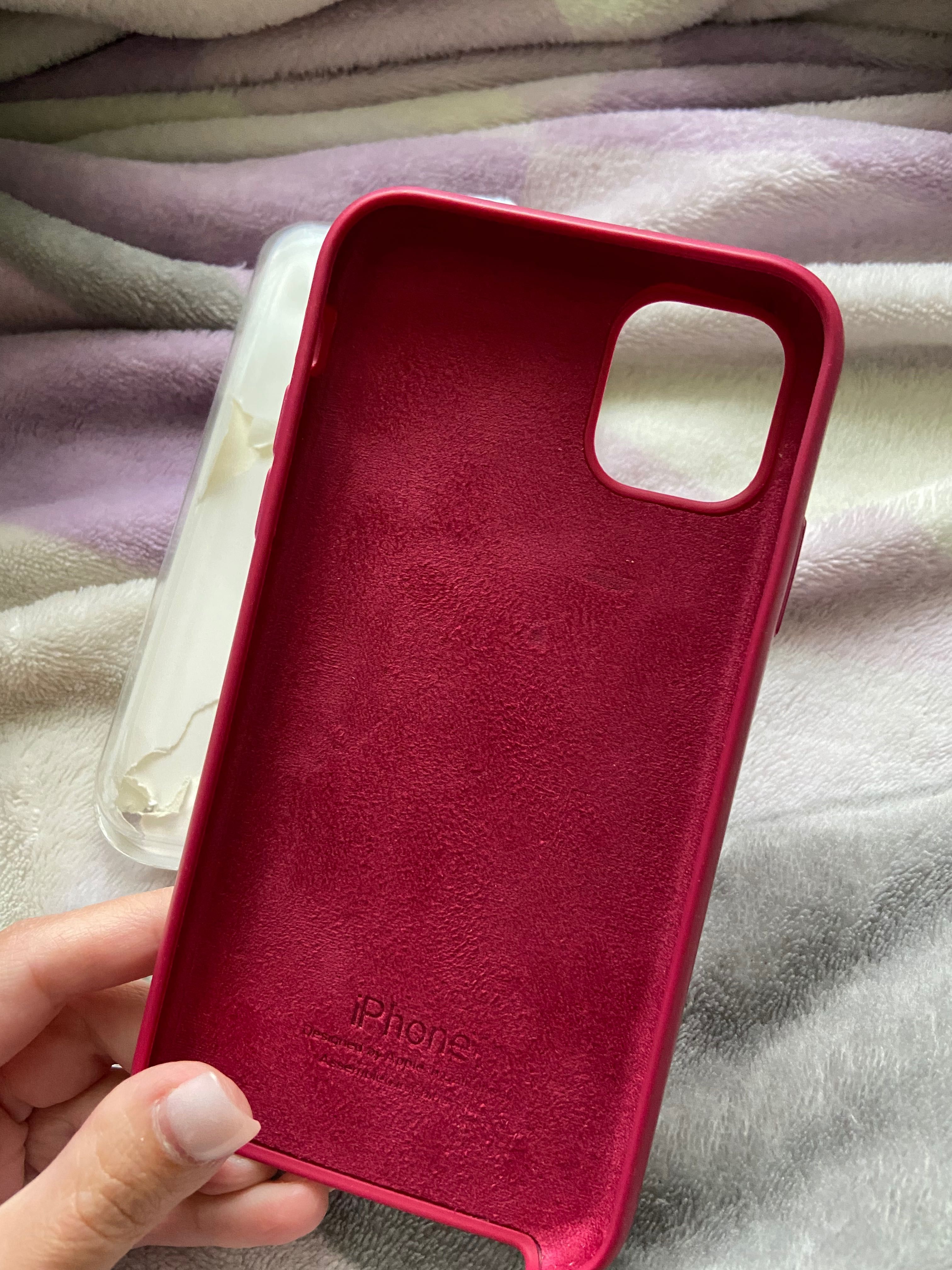 Чехол на iPhone 11 silicone case , цвет  марсала