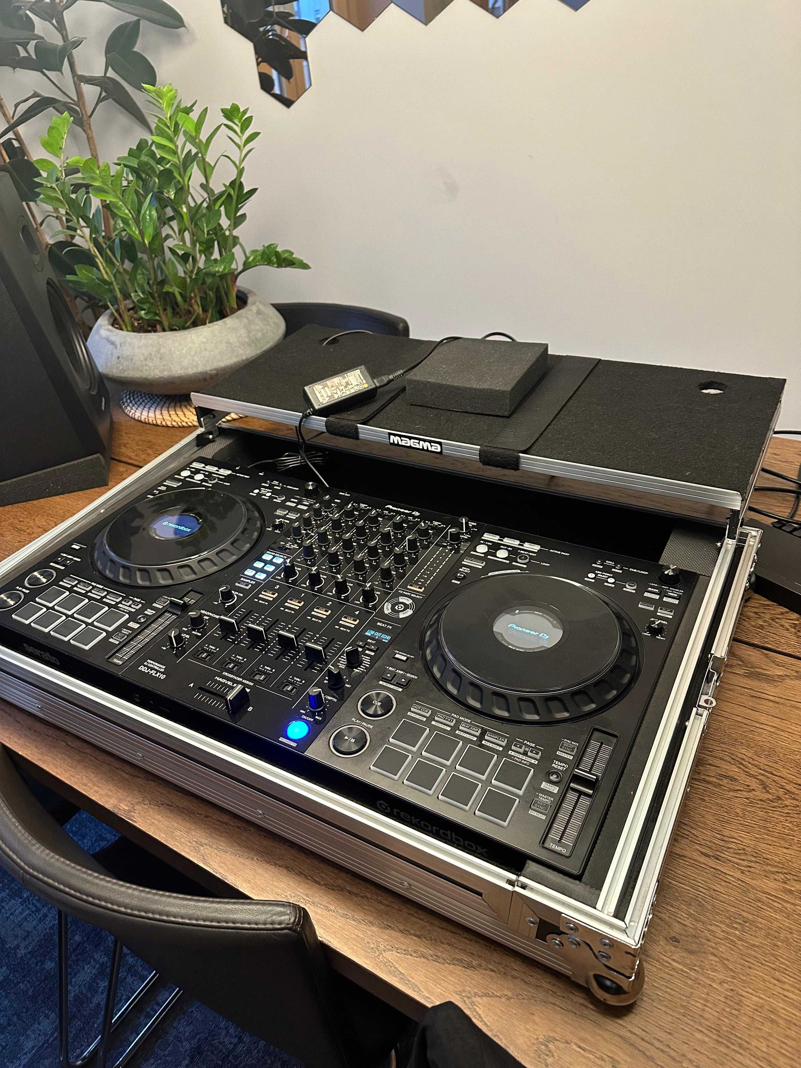 Controlador DJ pioneer DDJ-FLX10 + Decksaver + Case