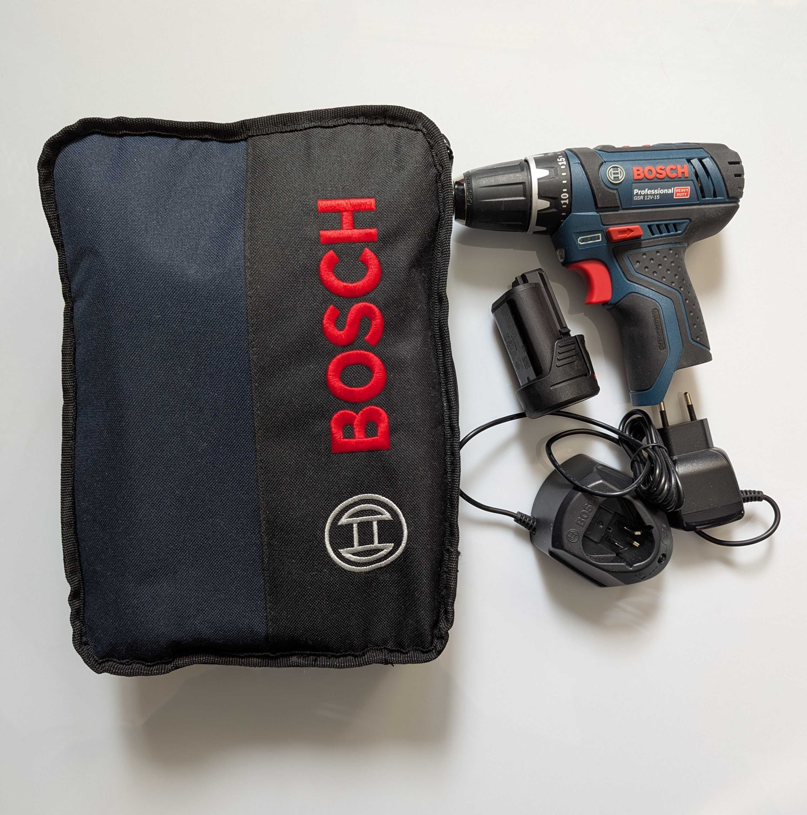 Шурупокрут дриль акумуляторний шуруповерт дрель BOSCH GSR 12V-15 prof