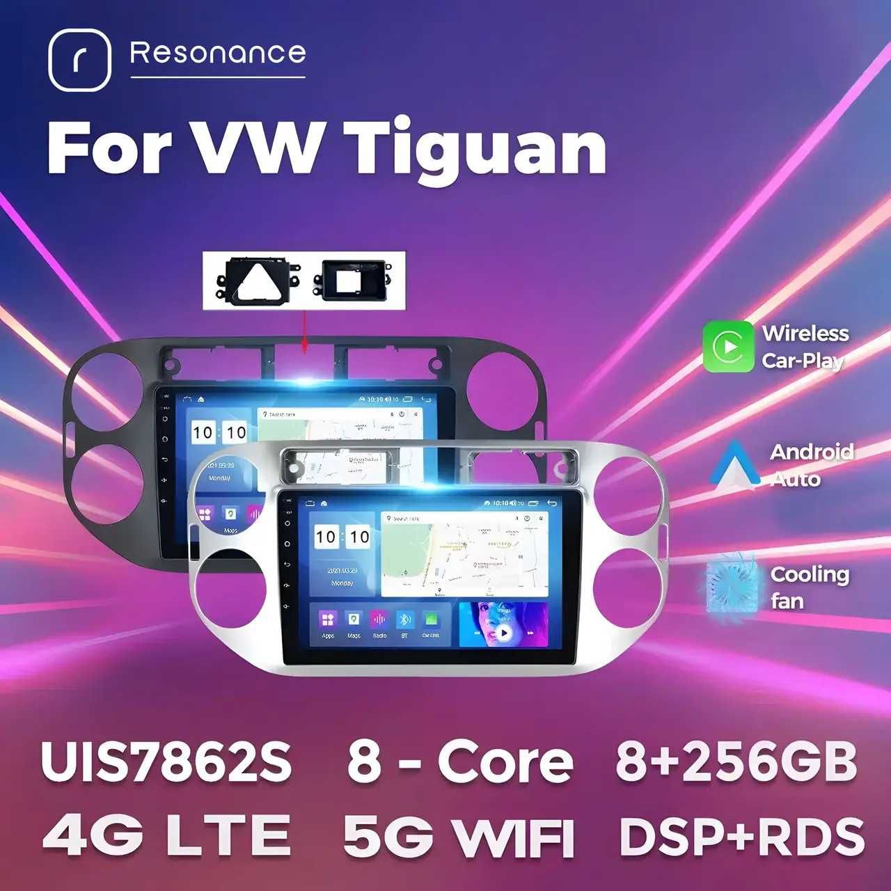 Штатна магнітола Volkswagen Tiguan android GPS навігація VW CarPlay