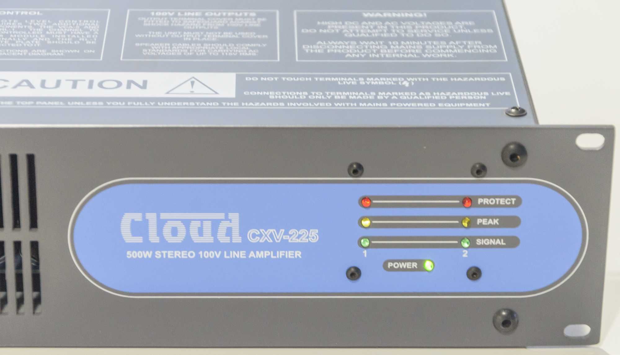 Wzmacniacz Cloud CXV-225 500W Stereo 100V Line Amplifier