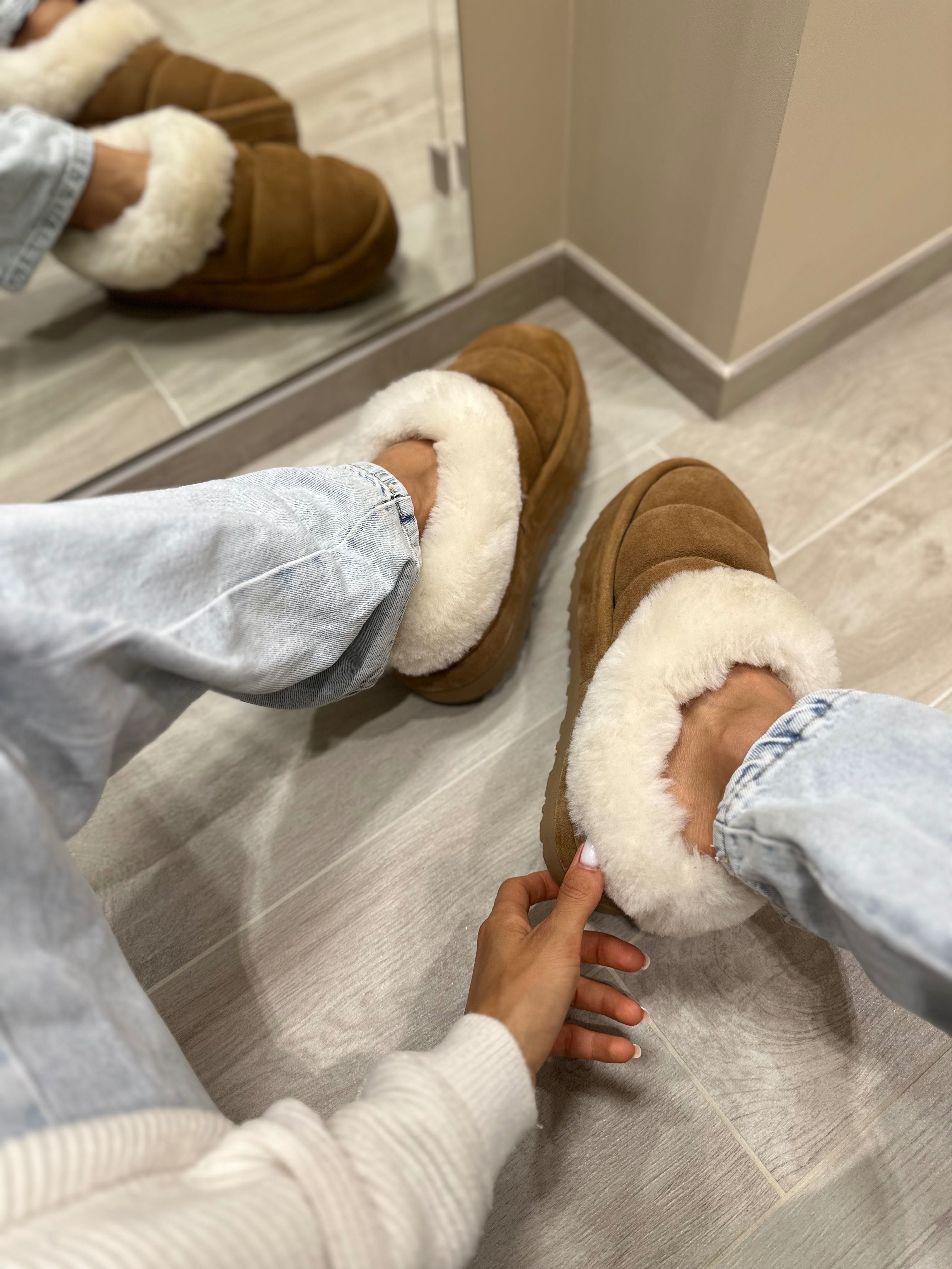 Оригінальні замшеві замшеві тапочки UGG Tazzlita 1146390