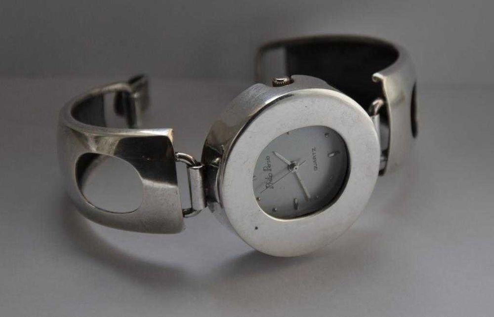 Srebrny zegarek damski, bransoletka srebrna z zegarkiem , vintage