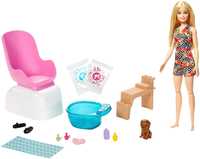 Кукла Барби набор Салон маникюр и педикюр Barbie Mani-Pedi Spa