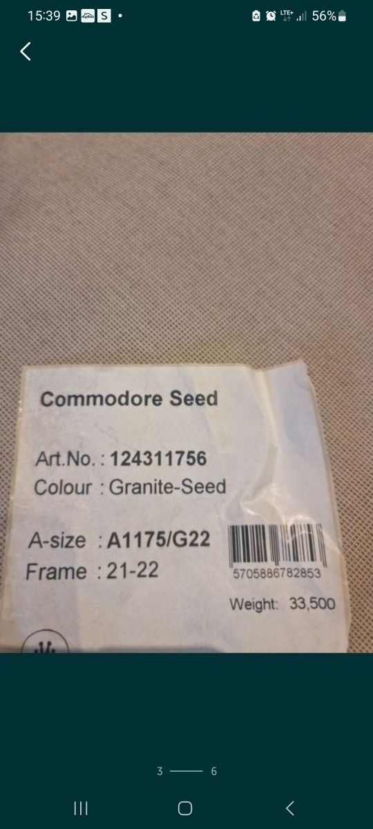 Isabella commodore seed przedsionek A1175 g22  carbon x