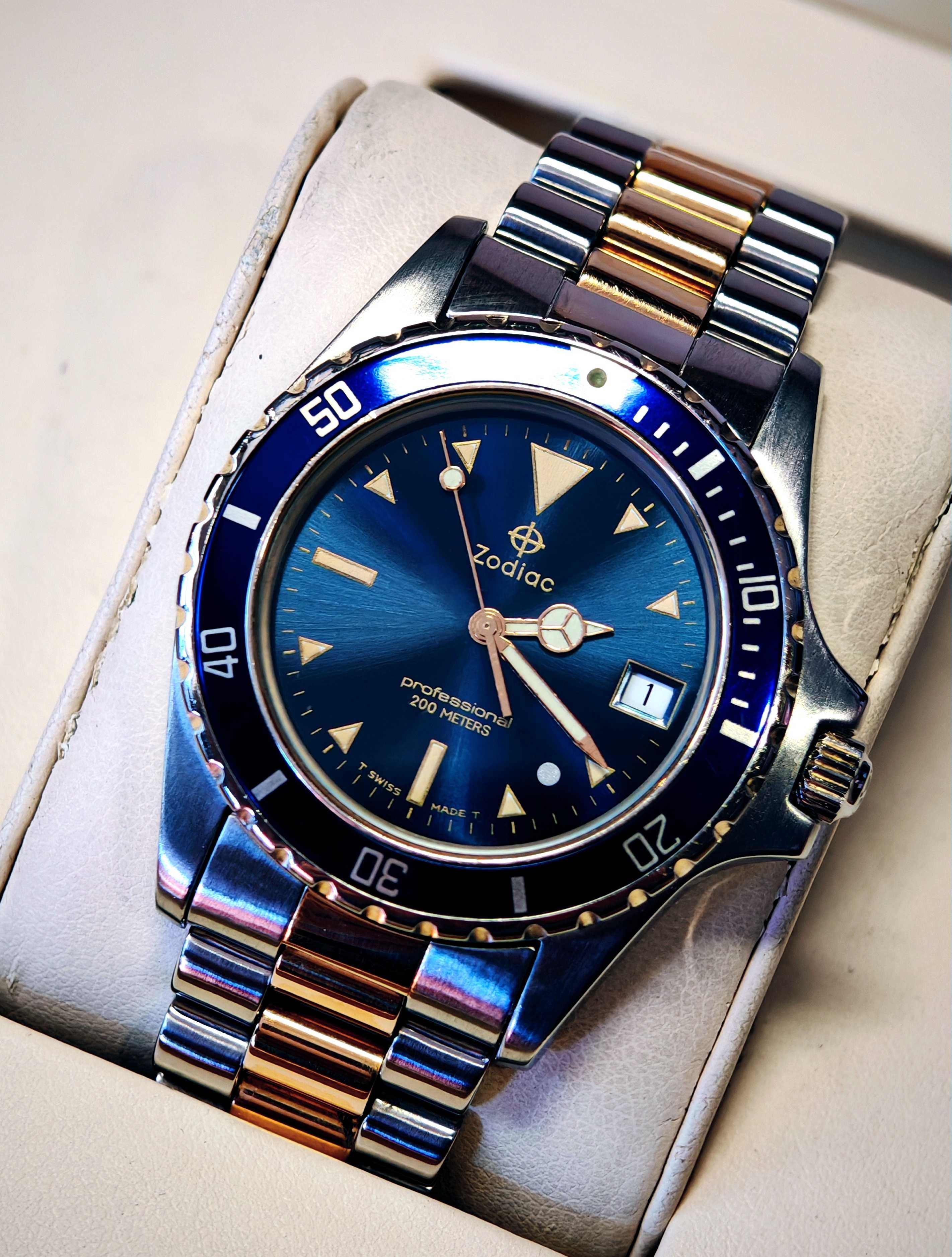 Zegarek Zodiac Professional 200M Blue Mariner Diver Sea Wolf S Point