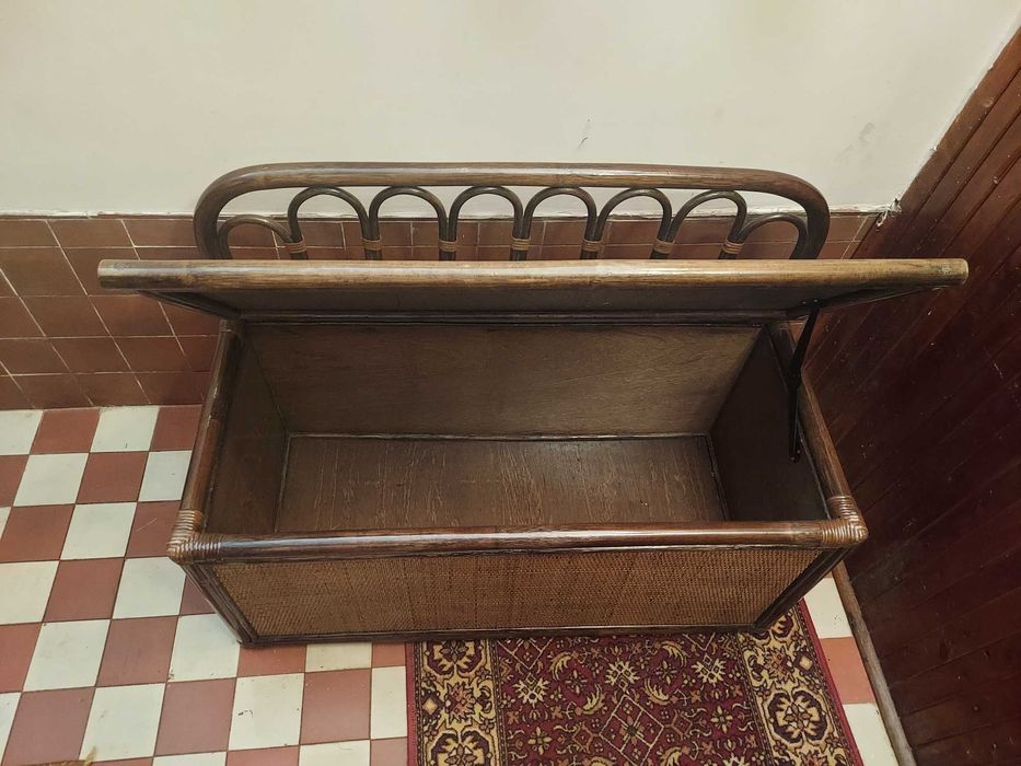 Komoda skrzynia rattanowa